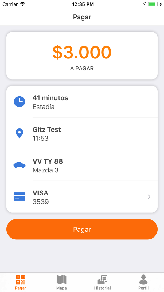 #2. Parking App (iOS) By: Redcomercio SA