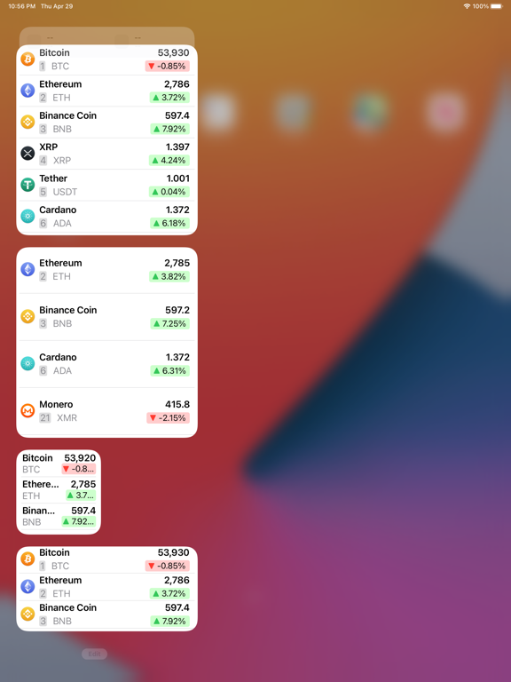 Screenshot #4 pour Cryptget - Crypto Portfolio