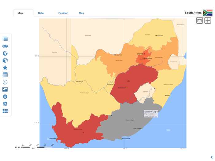 World atlas and world map MxGeo