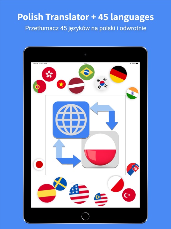 Polish Translator Pro + iPad screenshot 1 - Productivity app