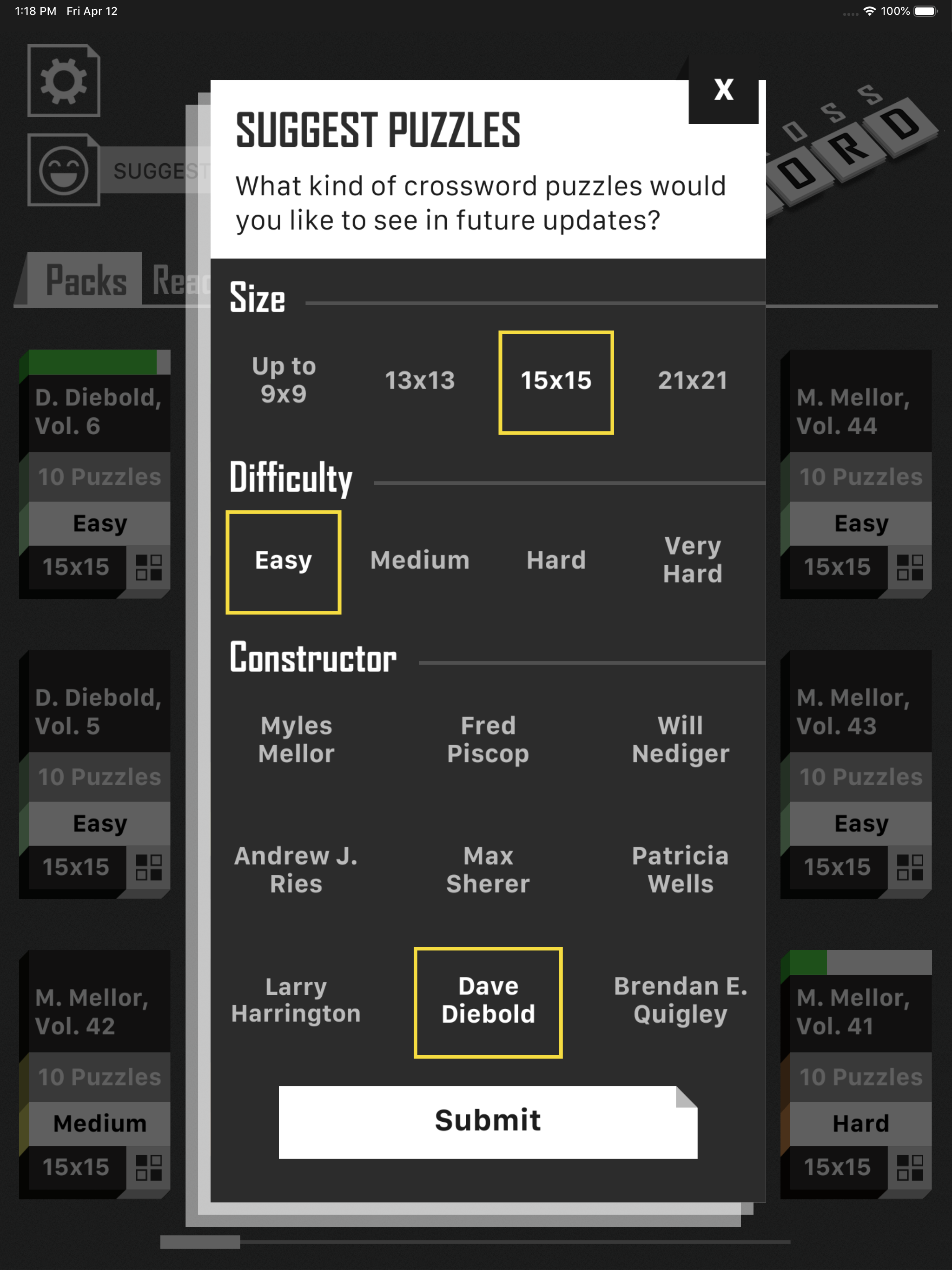Crossword Puzzle Redstone screenshot 20