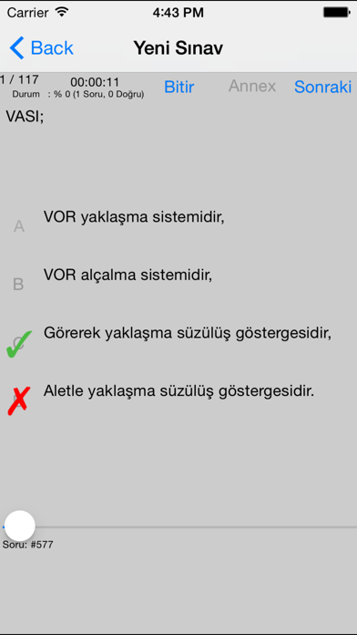 PPL Soru Bankasi Pilotaj Quiz Screenshot