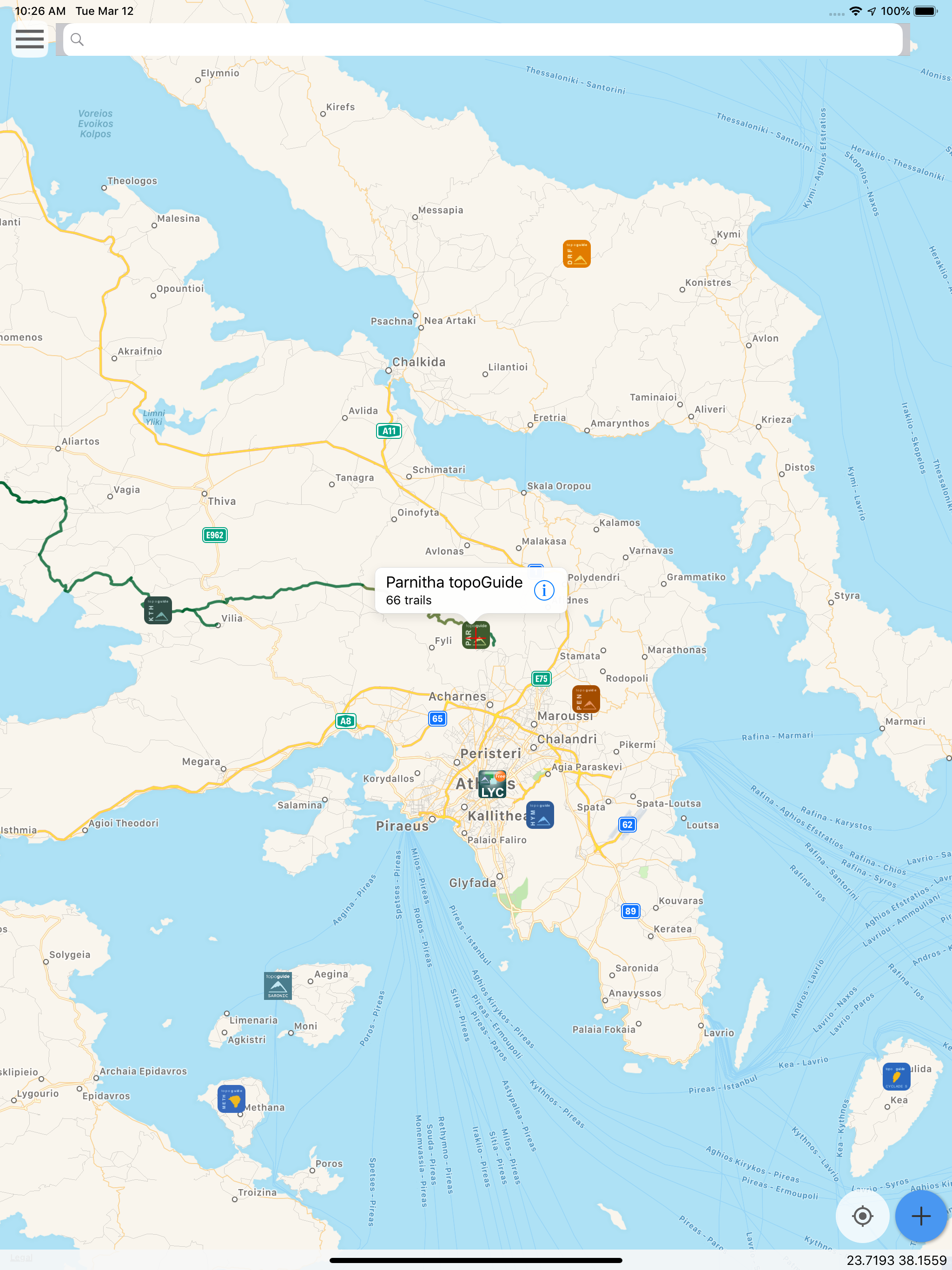Topoguide Greece hiking guides
