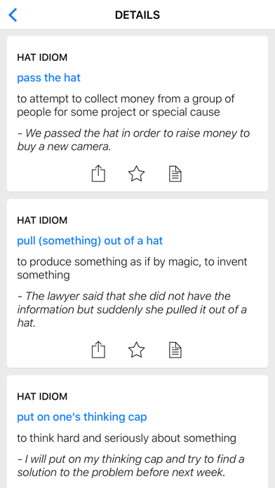 Business & Clothing idioms Screenshot