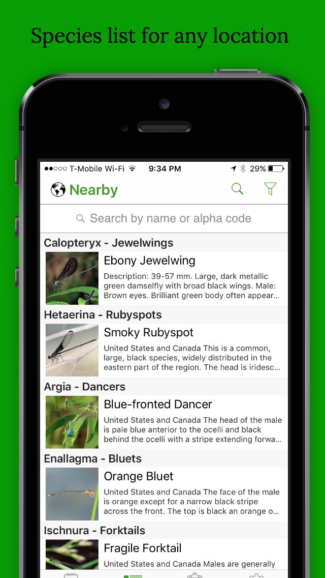 Dragonfly Damselfly ID App