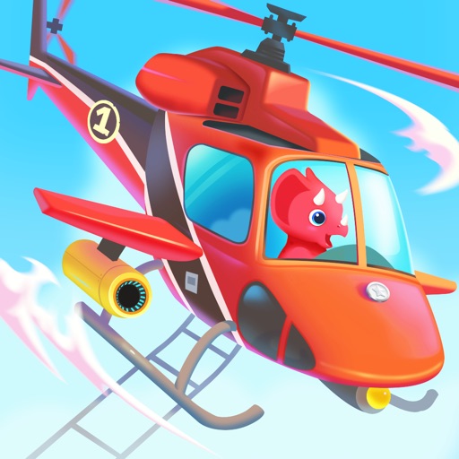 Dinosaur Helicopter Kids Games Icon