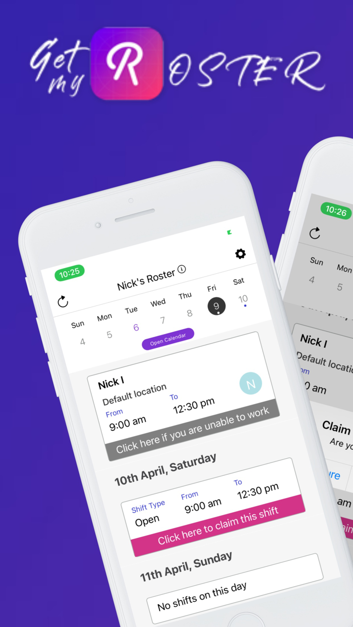 Get My Roster - Shift Planner