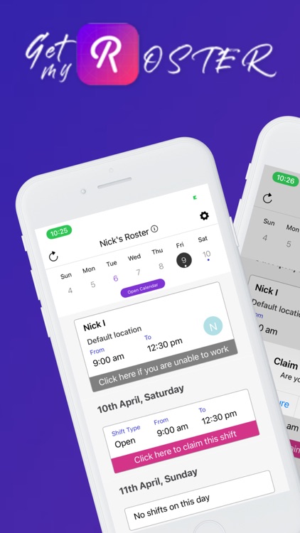 Get My Roster - Shift Planner
