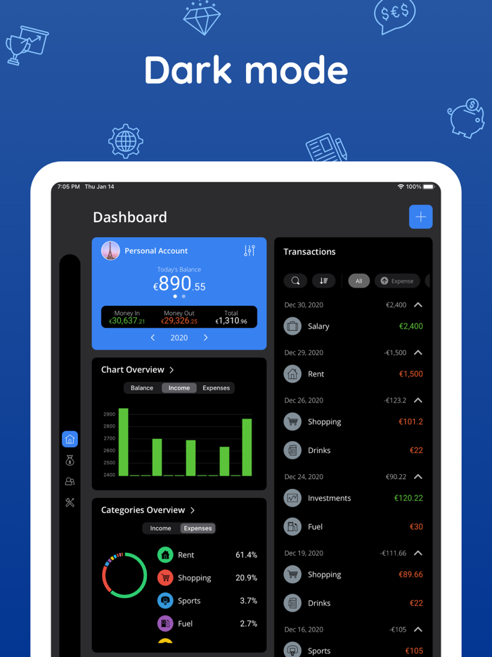 Moneyboard Budget Planner Bill