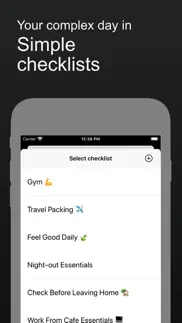 forgetnot -reusable checklists iphone screenshot 1
