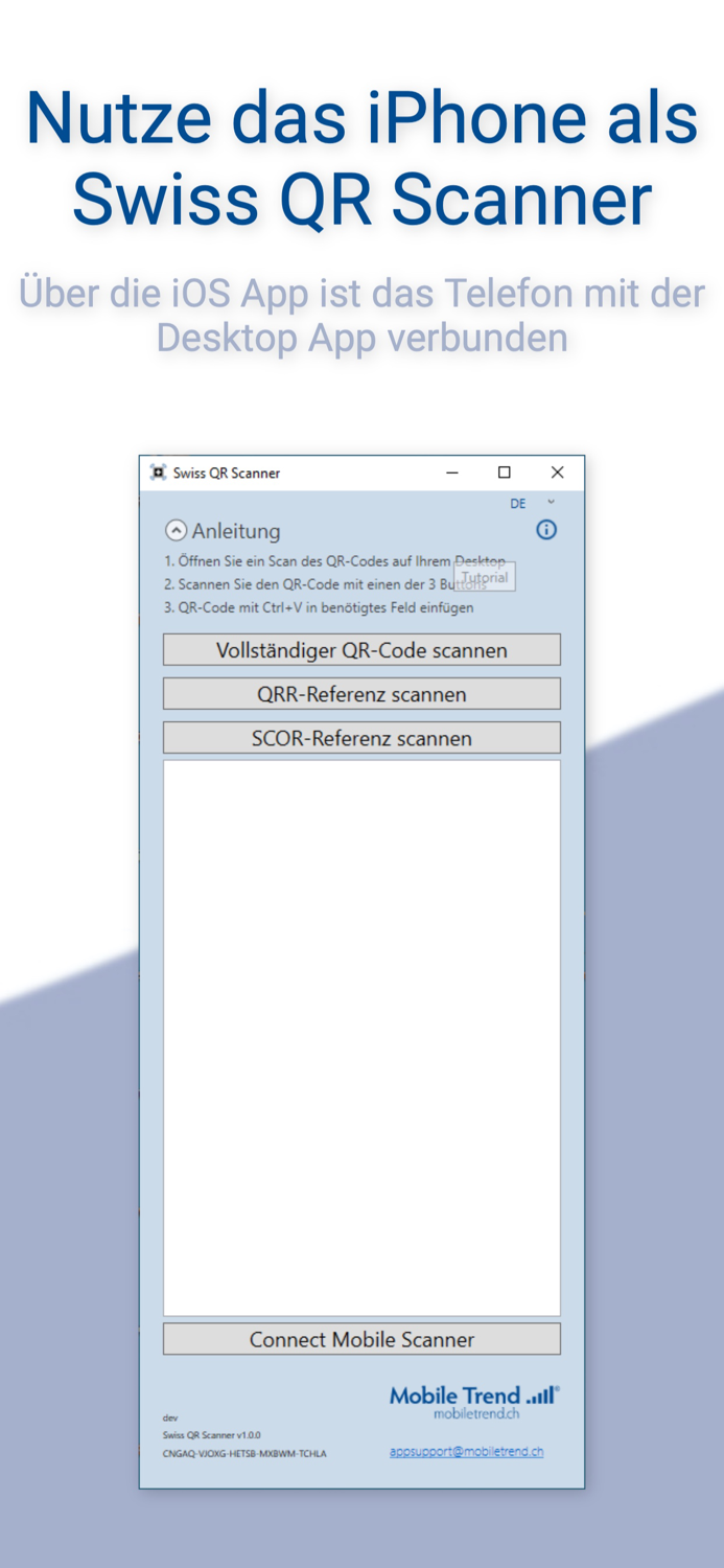 Swiss QR Scanner Tool