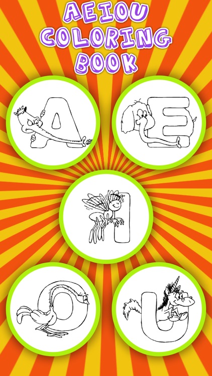 AEIOU Coloring Book