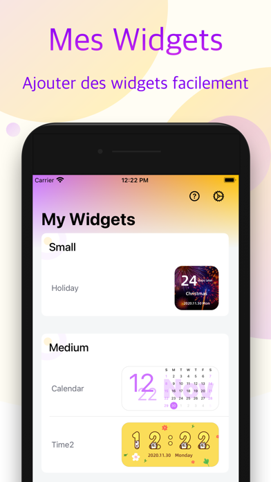 Screenshot #1 pour My Widgets -  Widget, Thèmes