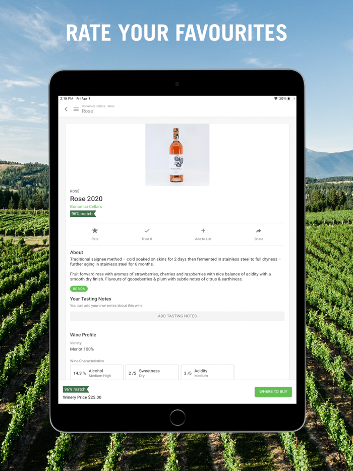 Wines of BC Explorer