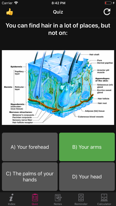 Screenshot #3 pour Human Anatomy Hair Facts,Quiz