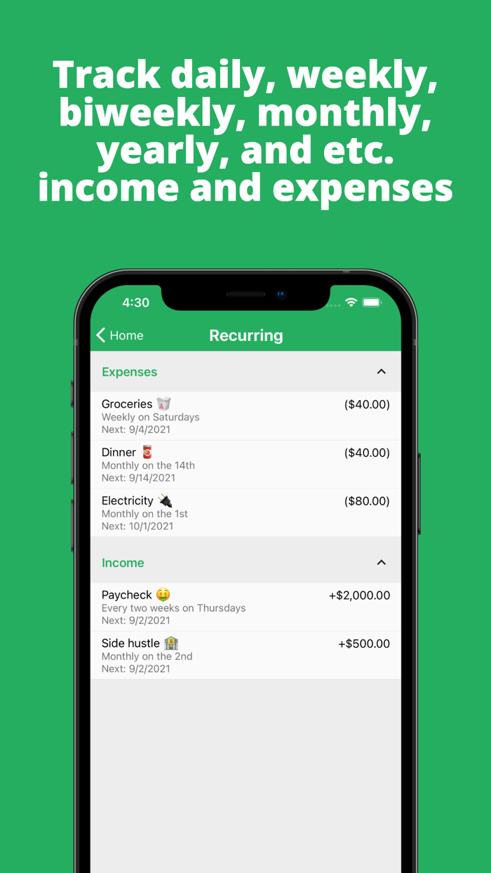 EveryTwo Biweekly Budgeting