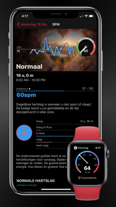 HeartWatch: Hartslagmetingen iPhone app afbeelding 4