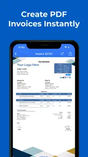 easy invoice maker app by moon iphone screenshot 2