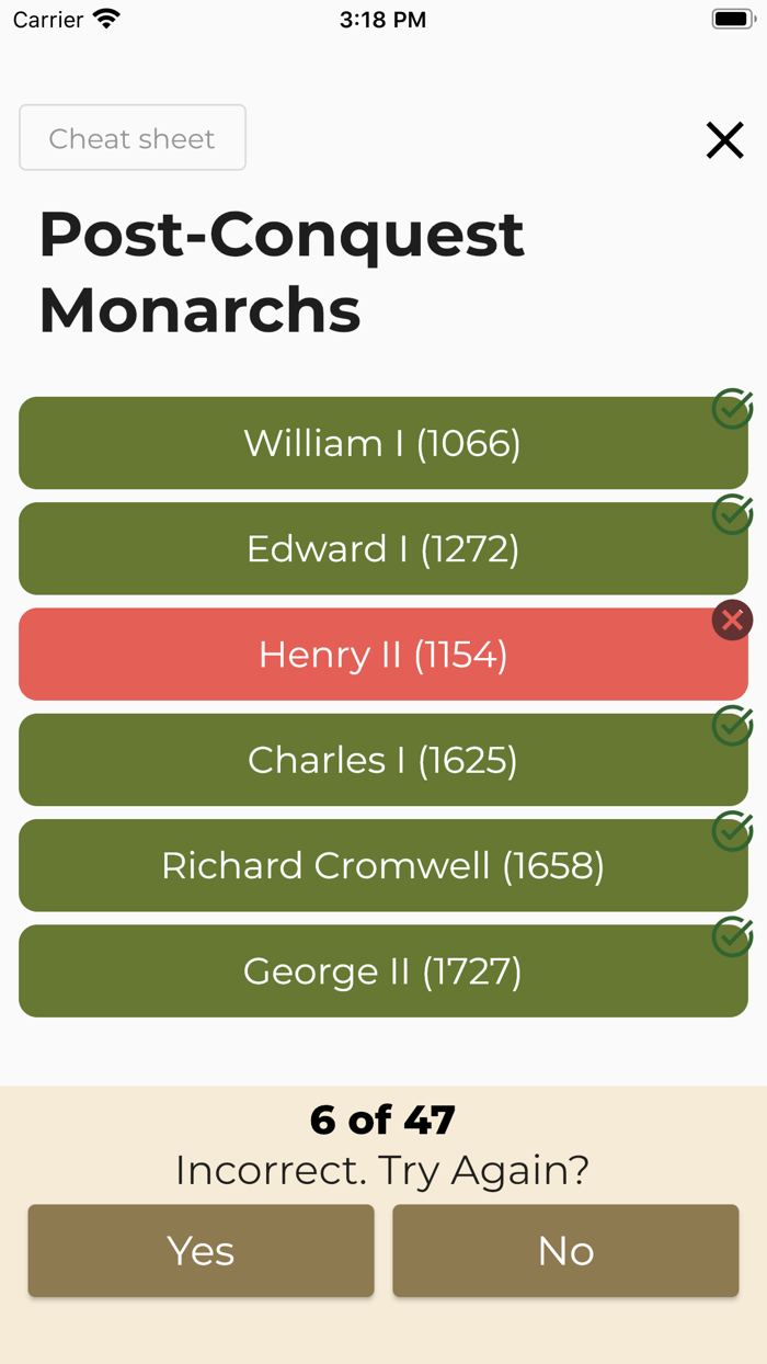 British History Timeline Quiz