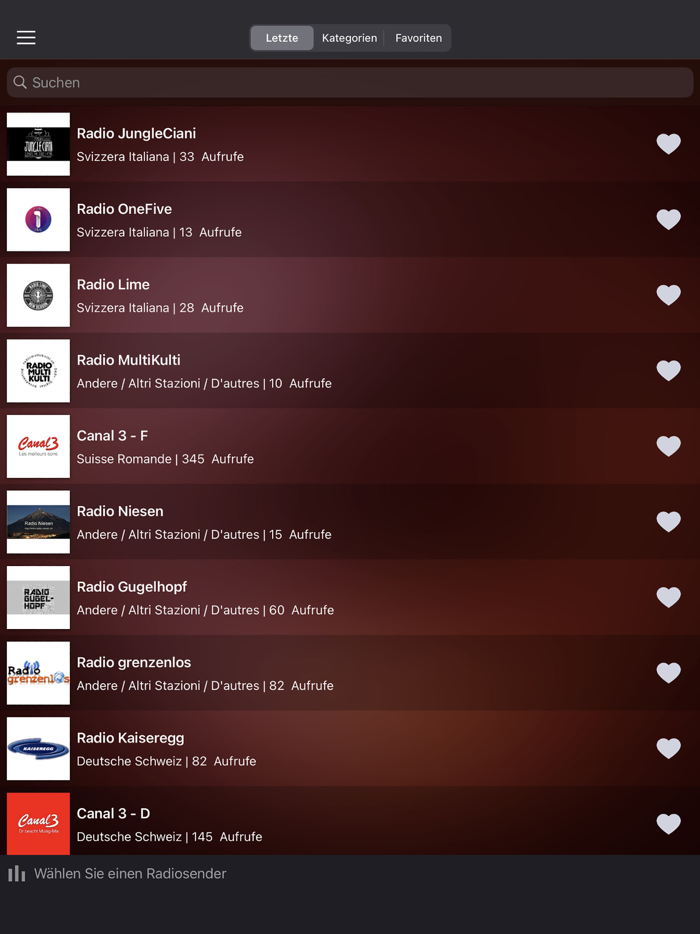 Radio Schweiz - Swiss Radios