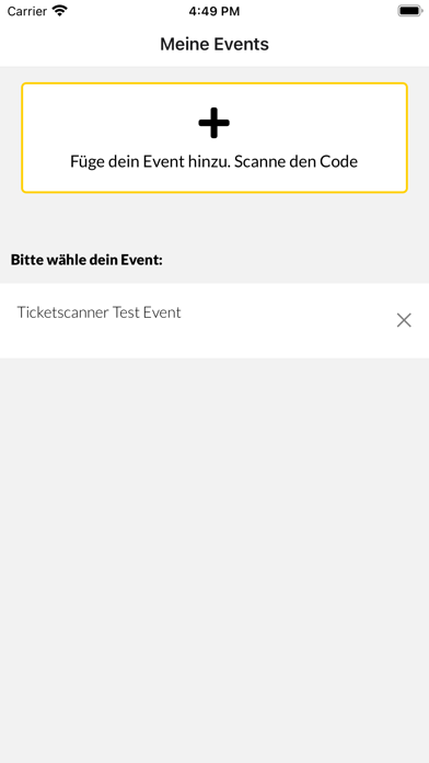 Rausgegangen Ticketscanner Screenshot