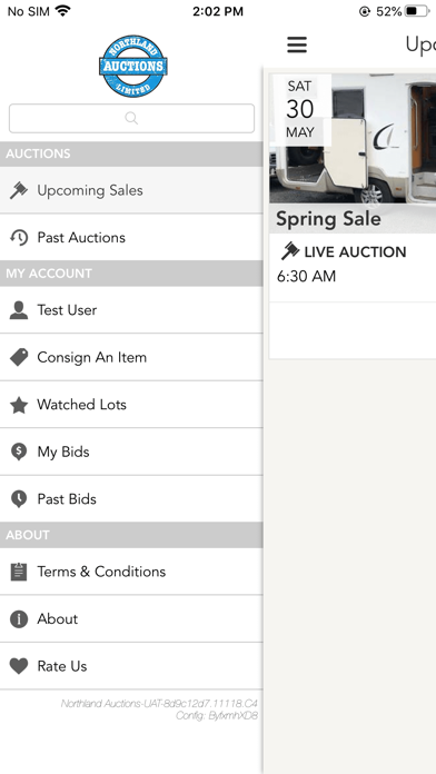 Northland Auctions Screenshot