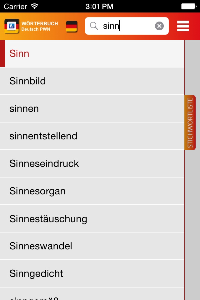 PWN Great German Dictionary screenshot 4