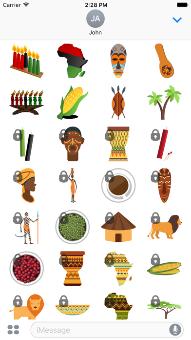 Kwanzaa Sticker Set Screenshot