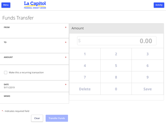 La Capitol FCU iPad screenshot 5 - Finance app