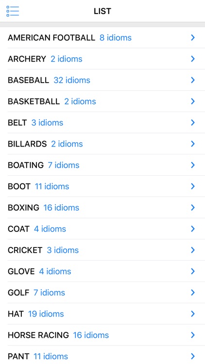 Clothing & Sports idioms