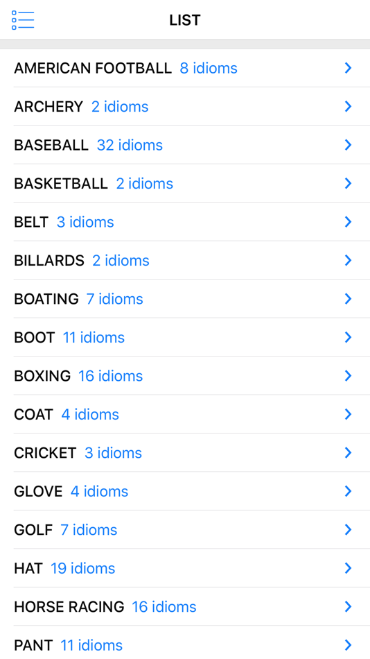 Clothing & Sports idioms - 1.0.5 - (iOS)