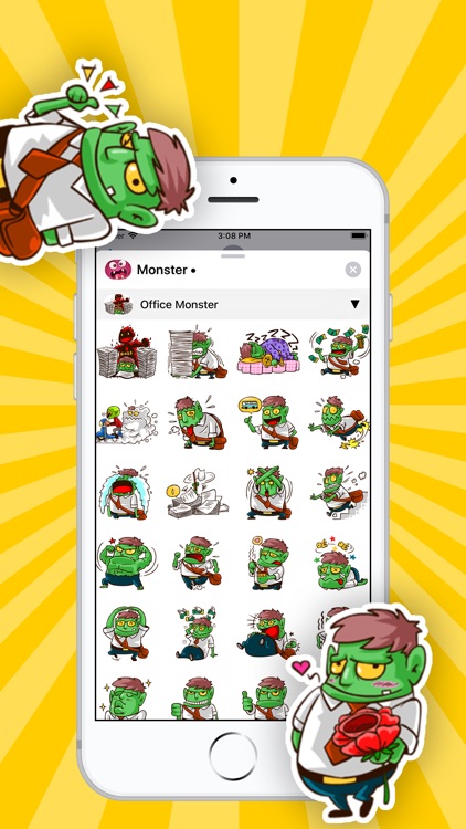 Crazy Monster Stickers