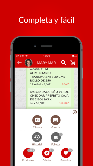 EHOSA Catálogo y Pedidos Screenshot