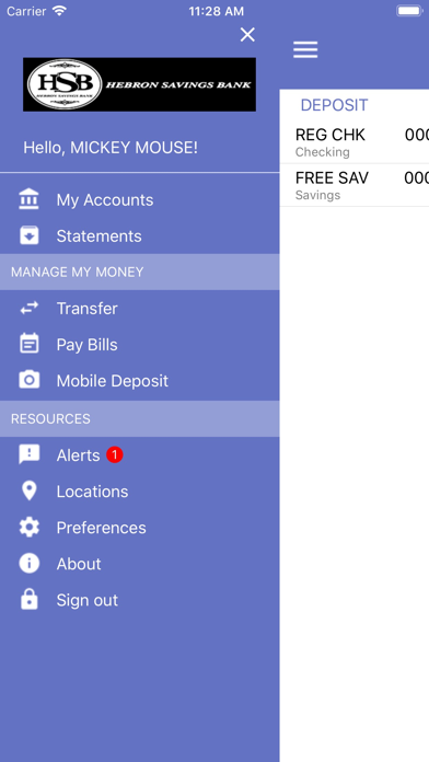 Screenshot #1 pour Hebron Savings Bank Mobile