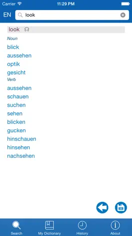 Game screenshot German−English dictionary apk