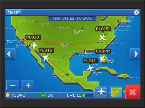 Pocket Planes: Airline Tycoon iPad app afbeelding 2