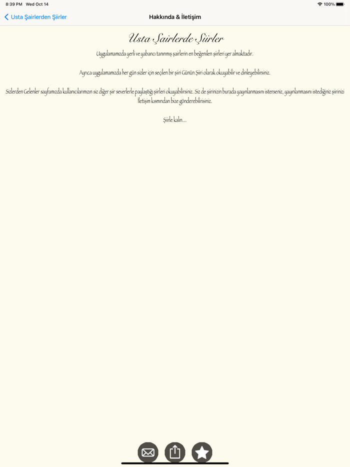 Usta Şairlerden Şiirler