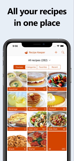 Aplicação Recipe Keeper para iPhone, iPad, Android, Windows e Mac