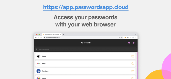 PasswordsApp password manager