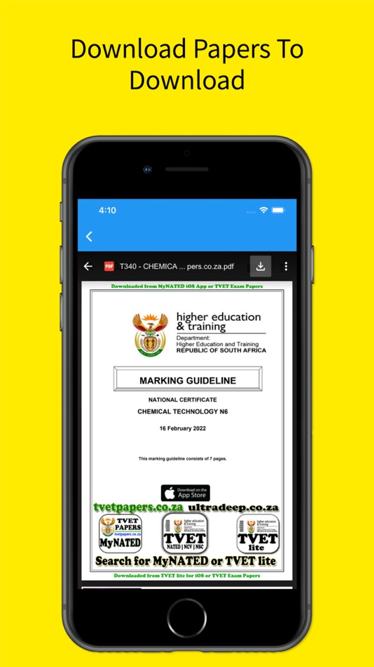 #6. TVET Exam Papers lite - NATED (iOS) 由: Selborn Arnold Zandamela