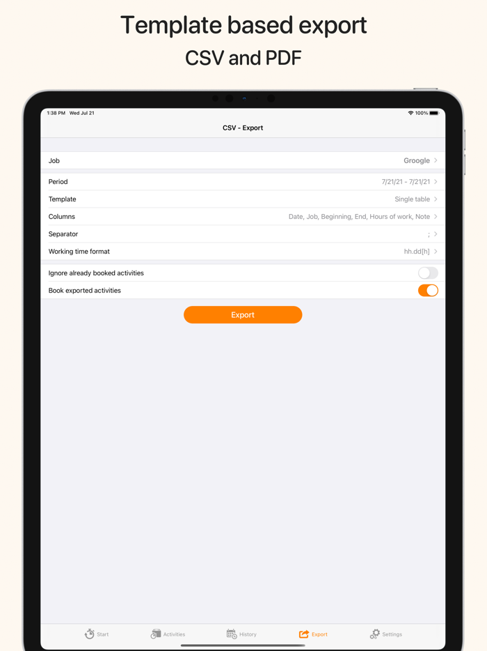 myWork - Time tracking