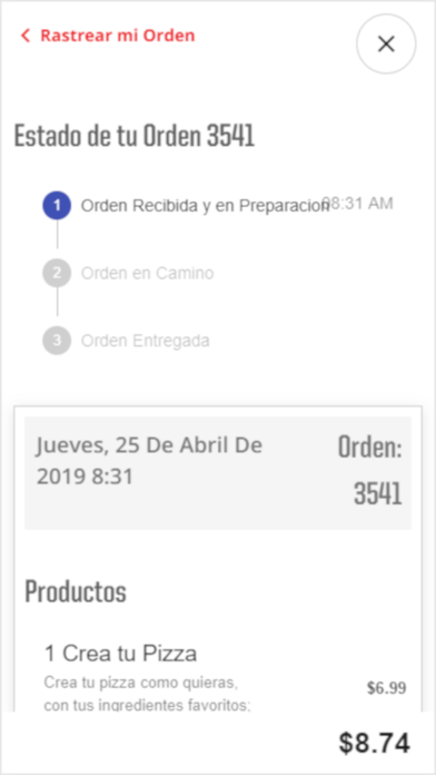 Pizza Hut El Salvador Screenshot