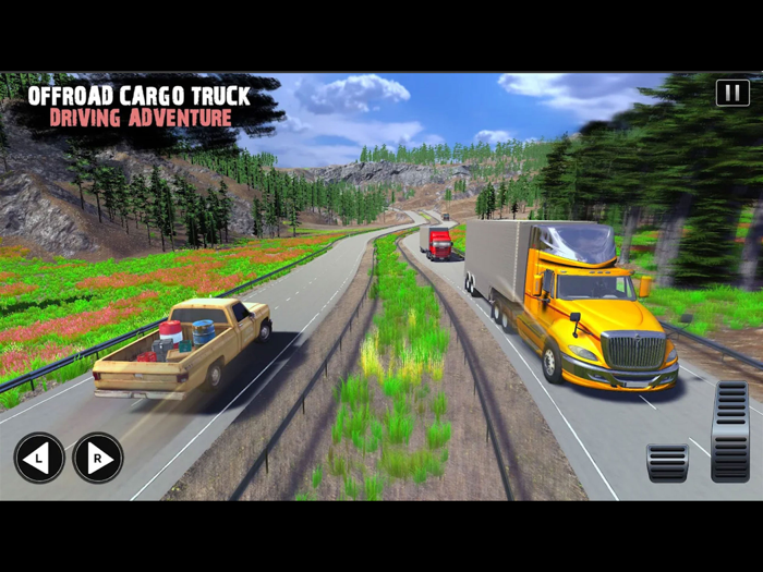 Offroad Cargo Truck Driving
