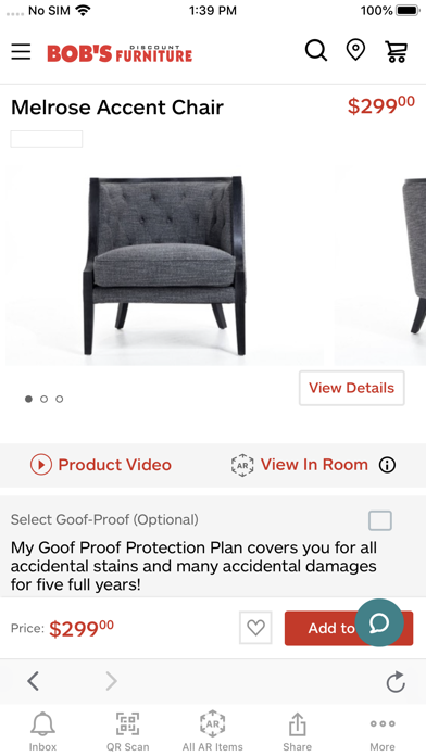 Bob’s Discount Furniture Screenshot