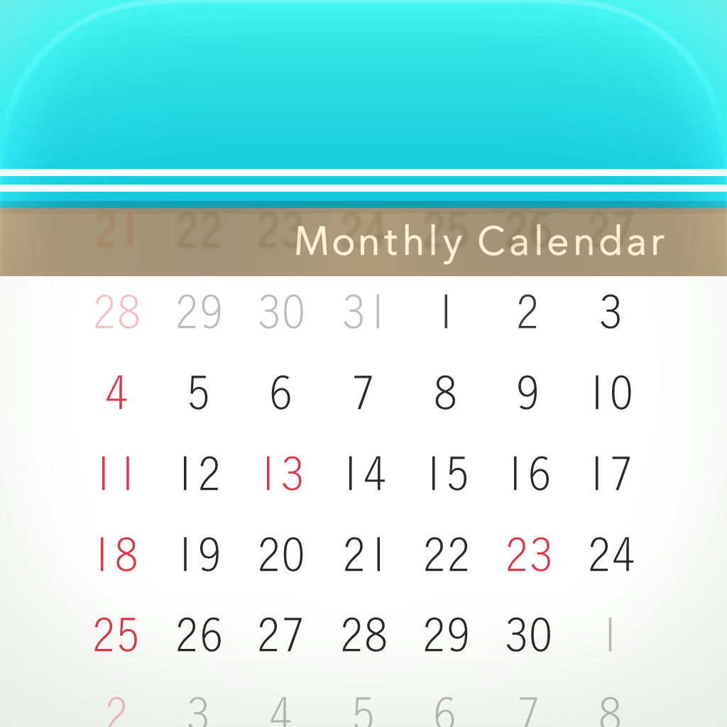 月特化カレンダー Moca Iphoneアプリ Applion