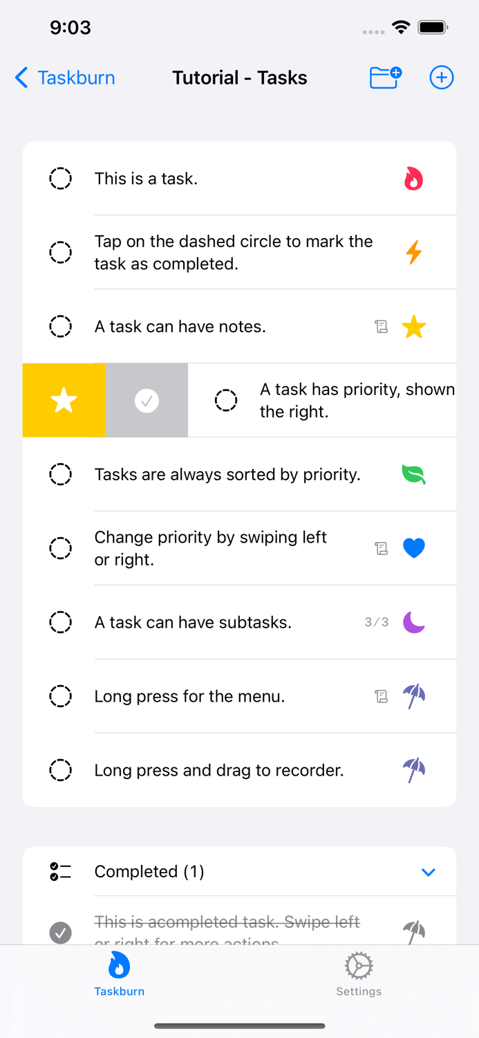 Taskburn Get Tasks Done