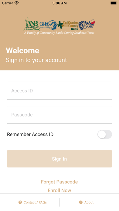 Anahuac National Bank Mobile Screenshot
