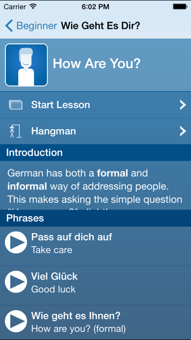 Learn German - Wie Geht's Screenshot