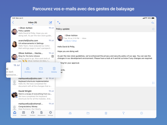 Screenshot #4 pour Zoho Mail - E-mail et calendri