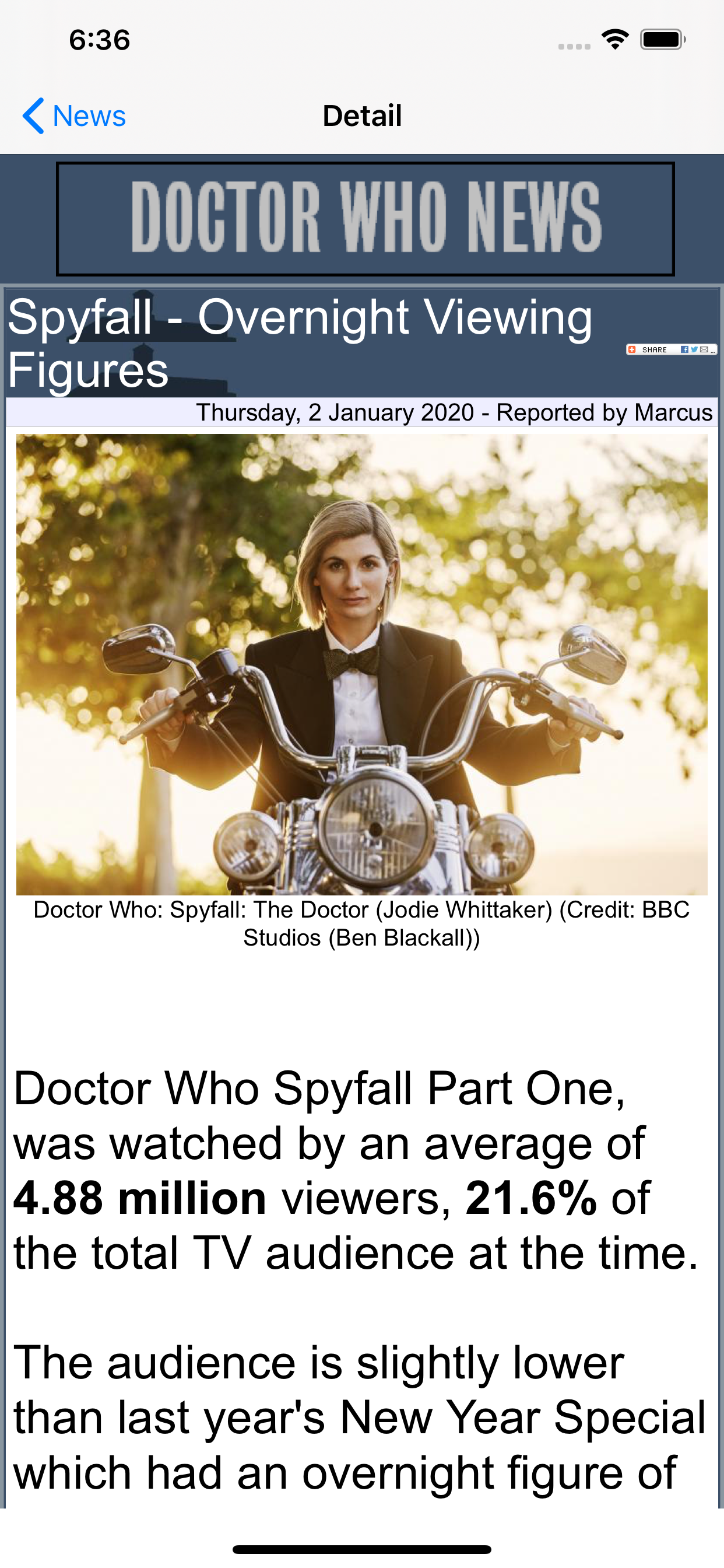 NITAS - Doctor Who News Matrix screenshot 2